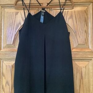 Chicos Black Tank Top with spaghetti straps - Lined Too!